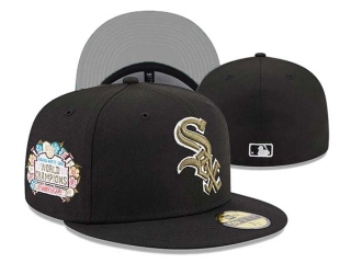 MLB Chicago White Sox New Era Black 2005 World Series Anniversary Spring Training Botanical 59FIFTY Fitted Hat 3001