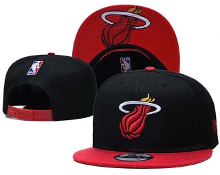 NBA Miami Heat New Era Black Red 9FIFTY Snapback Hats 2010