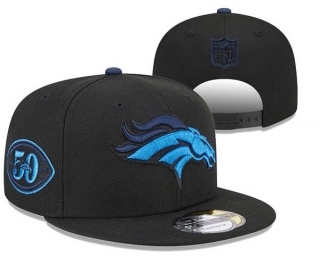 NFL Denver Broncos New Era Black 50th Seasons 9FIFTY Snapback Hat 3044