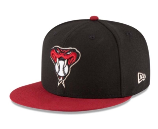 MLB Arizona Diamondbacks New Era Black Red Alternate Logo 9FIFTY Snapback Hat 2012