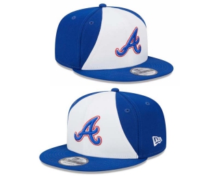 MLB Atlanta Braves New Era White Royal 2023 City Connect 9FIFTY Snapback Adjustable Hat 2042