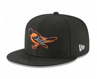 MLB Baltimore Orioles New Era Black 9FIFTY Snapback Hat 2010