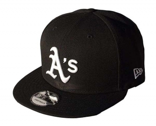 MLB Oakland Athletics New Era Black 9FIFTY Snapback Hat 2021