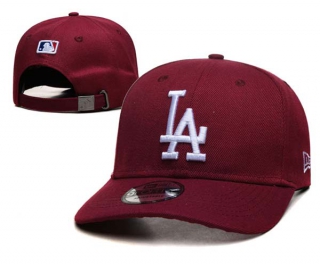 MLB Los Angeles Dodgers New Era Burgundy Curved Brim 9FORTY Adjustable Hat 2196