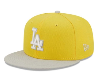 MLB Los Angeles Dodgers New Era Yellow Gray 9FIFTY Snapback Hat 2262