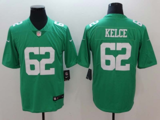 Men's Philadelphia Eagles #62 Jason Kelce Green Stitched NFL Limited Rush Jersey