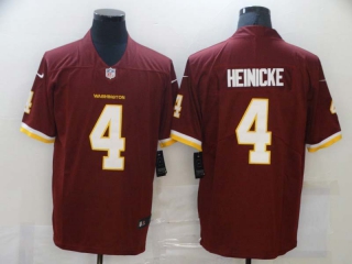 Men's Washington Commanders #4 Taylor Heinicke Burgundy Red NEW 2020 Vapor Untouchable Stitched NFL Nike Limited Jersey