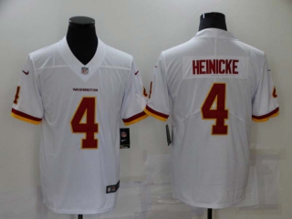 Men's Washington Commanders #4 Taylor Heinicke White NEW 2020 Vapor Untouchable Stitched NFL Nike Limited Jersey