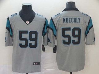 Men's Carolina Panthers #59 Luke Kuechly Nike Gray Limited Jersey
