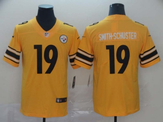 Men's Pittsburgh Steelers #19 JuJu Smith-Schuster Gold Inverted Legend Stitched NFL Nike Limited Jersey