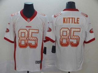 Men's San Francisco 49ers #85 George Kittle White Limited Stitched Jersey