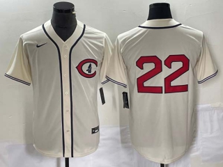 Men's Chicago Cubs #22 Matt Mervis 2022 Cream Field of Dreams Cool Base Stitched Baseball Jersey