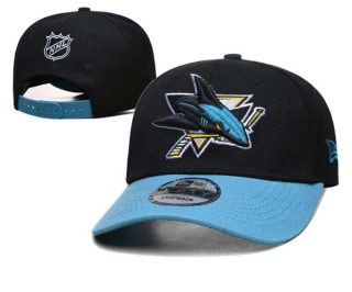 NHL San Jose Sharks New Era Black Blue 9FIFTY Snapback Hat 2001