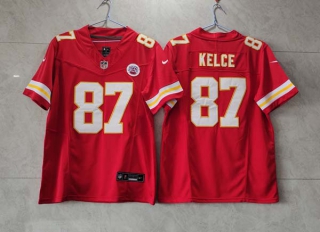 Men's Kansas City Chiefs #87 Travis Kelce Red 2023 F.U.S.E. Vapor Untouchable Limited Stitched Football Jersey
