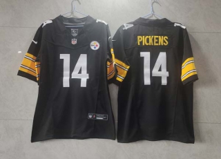 Men's Pittsburgh Steelers #14 George Pickens Black 2023 F.U.S.E. Vapor Untouchable Limited Stitched Football Jersey