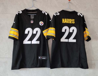 Men's Pittsburgh Steelers #22 Najee Harris Black 2023 F.U.S.E. Vapor Untouchable Limited Stitched Football Jersey