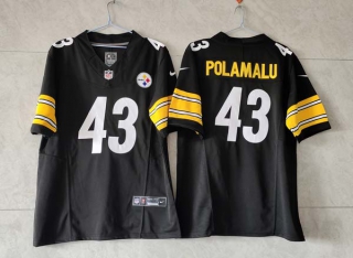 Men's Pittsburgh Steelers #43 Troy Polamalu Black 2023 F.U.S.E. Vapor Untouchable Limited Stitched Football Jersey
