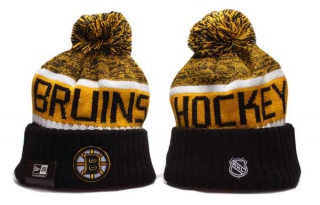 NHL Boston Bruins New Era Black Gold Knit Beanies Hat 5002