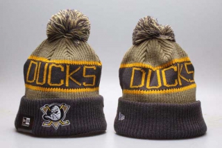 NHL Anaheim Ducks New Era Rrown Navy Knit Beanies Hat 5002