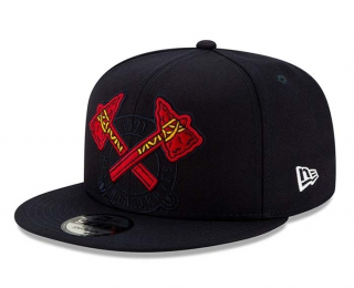 MLB Atlanta Braves New Era 2023 Clubhouse Black 9FIFTY Snapback Hat 2044