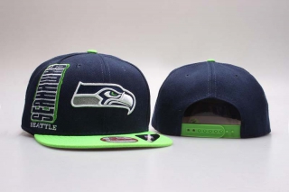 NFL Seattle Seahawks New Era Navy Fluorescent Green 9FIFTY Snapback Hat 5002