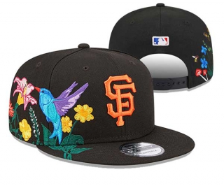 MLB San Francisco Giants New Era Black 9FIFTY Snapback Hat 3017