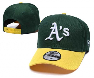 MLB Oakland Athletics New Era Green Yellow 9FIFTY Snapback Hat 2031