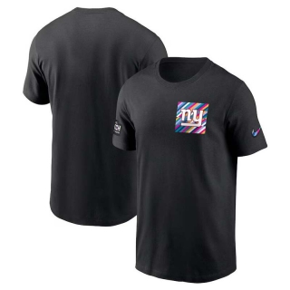 Men's New York Giants 2023 NFL Crucial Catch Sideline Tri-Blend Nike Black T-Shirt
