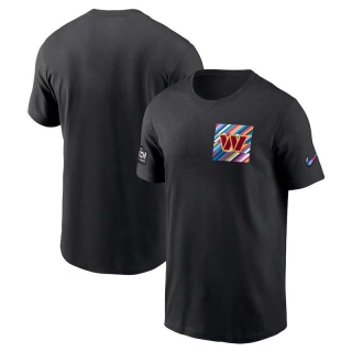 Men's Washington Commanders 2023 NFL Crucial Catch Sideline Tri-Blend Nike Black T-Shirt