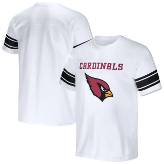 Men's Arizona Cardinals NFL x Darius Rucker Collection by Fanatics White Football Striped T-Shirt