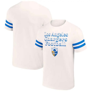 Men's Los Angeles Chargers NFL x Darius Rucker Collection By Fanatics Cream Vintage T-Shirt