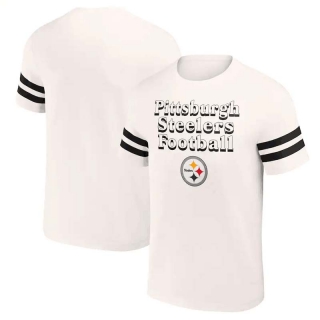 Men's Pittsburgh Steelers NFL x Darius Rucker Collection By Fanatics Cream Vintage T-Shirt