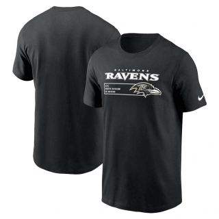 Men's Baltimore Ravens Nike Black Division Essential T-Shirt