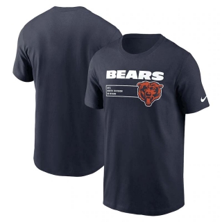 Men's Chicago Bears Nike Navy Division Essential T-Shirt