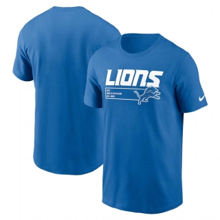 Men's Detroit Lions Nike Blue Division Essential T-Shirt