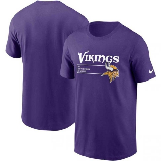 Men's Minnesota Vikings Nike Purple Division Essential T-Shirt