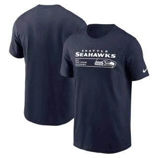 Men's Seattle Seahawks Nike College Navy Division Essential T-Shirt