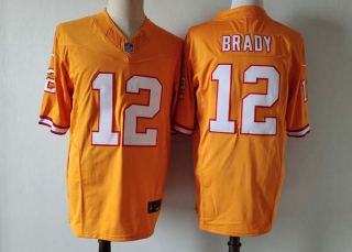 Men's NFL Tampa Bay Buccaneers #12 Tom Brady Nike Orange Vapor F.U.S.E. Limited Jersey