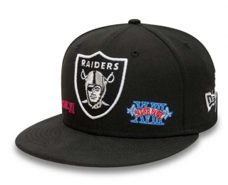 NFL Las Vegas Raiders New Era Black Super Bowl XVIII Historic Champs 9FIFTY Snapback Hat 2085