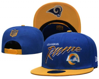Wholesale NFL Los Angeles Rams New Era Helmet 9FIFTY Royal Orange Snapback Hats 6018