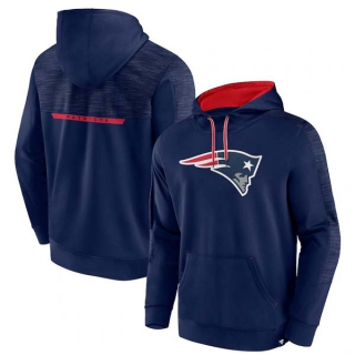 Men's NFL New England Patriots Fanatics Branded Navy Defender Evo Pullover Hoodie