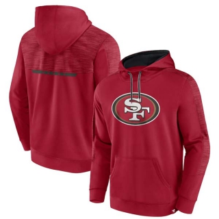 Men's NFL San Francisco 49ers Fanatics Branded Scarlet Defender Evo Pullover Hoodie