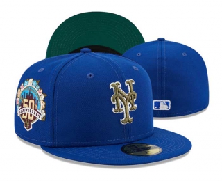 MLB New York Mets New Era Royal 50th Anniversary Spring Training Botanical 59FIFTY Fitted Hat 3001