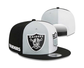 NFL Las Vegas Raiders New Era Gray Black 2023 Sideline 9FIFTY Snapback Hat 3060