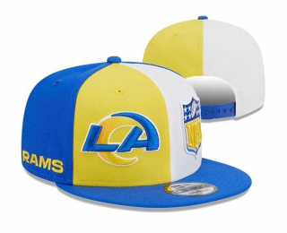 NFL Los Angeles Rams New Era Gold Royal 2023 Sideline 9FIFTY Snapback Hat 3033