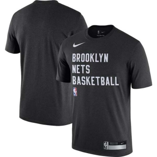 Men's NBA Brooklyn Nets Nike Black 2023-24 Sideline Legend Performance Practice T-Shirt