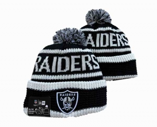 NFL Las Vegas Raiders New Era Black White Cuffed Beanies Knit Hat 3048