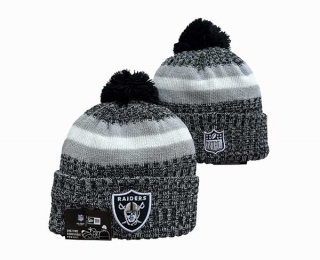 NFL Las Vegas Raiders New Era Graphite Cuffed Beanies Knit Hat 3049