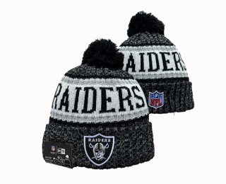 NFL Las Vegas Raiders New Era Graphite Cuffed Beanies Knit Hat 3050