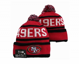 NFL San Francisco 49ers New Era Red Black Cuffed Beanies Knit Hat 3045